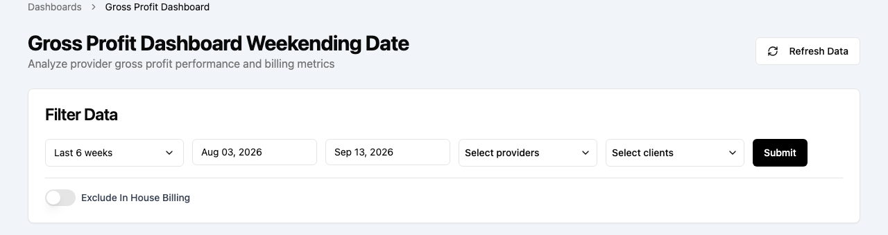 Screenshot: a filter picker with the search box and the include / exclude toggle on a listed item highlighted.